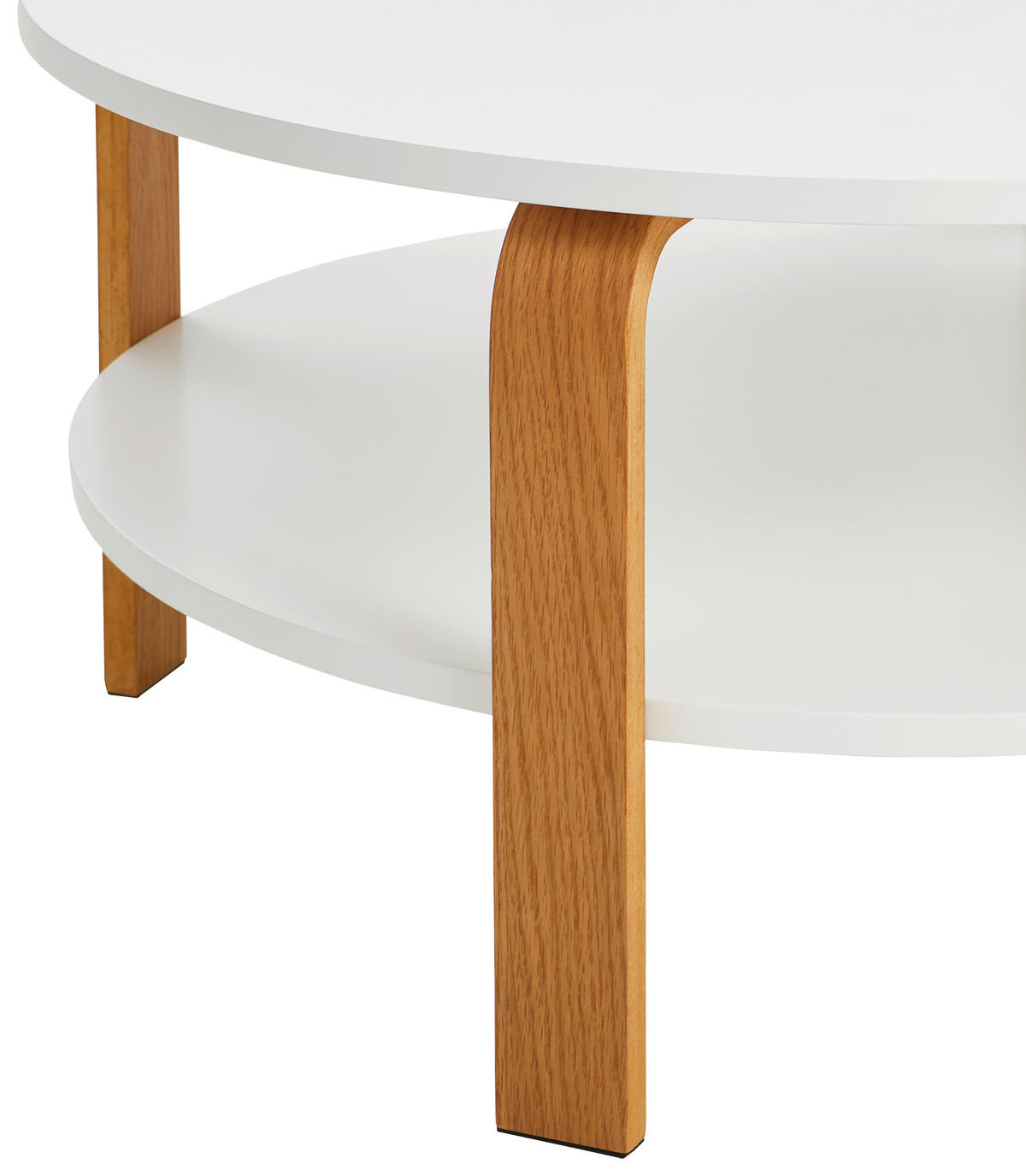 KLUBSKA MIZA, bela, barve hrasta  - barve hrasta/bela, Design, leseni material/les (80/80/40cm) - P & B