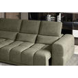 ECKSOFA Olivgrün Chenille  - Schwarz/Olivgrün, KONVENTIONELL, Kunststoff/Textil (203/290cm) - Carryhome