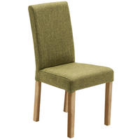 STUHL  Beinauswahl, Stoffauswahl, mit Griff Webstoff  Eichefarben, Olivgrün  - Eichefarben/Olivgrün, KONVENTIONELL, Holz/Textil (44/92/57cm) - Carryhome