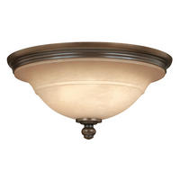 Plafonieră  44.5/21 cm    - bronz, Natur, sticlă/metal (44.5/21cm) - Elstead Lighting