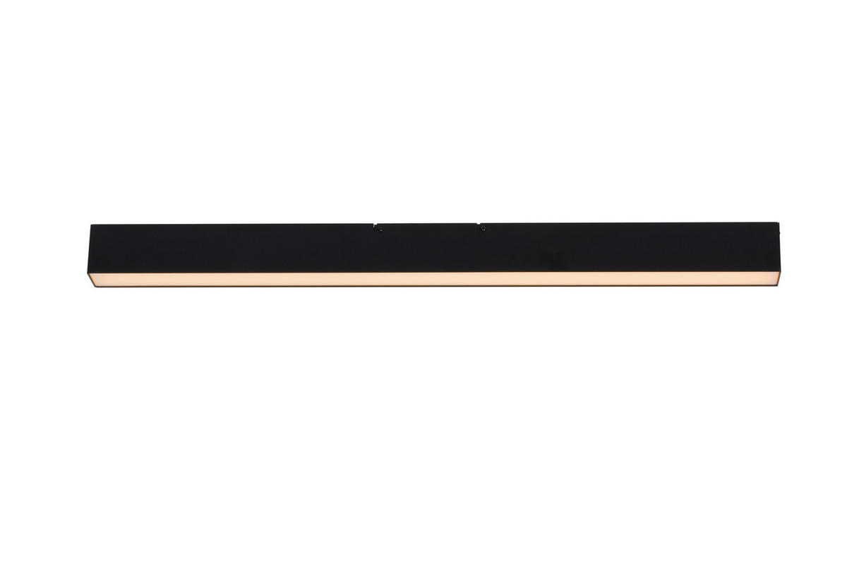 LED-DECKENLEUCHTE Rijeka 100/7,7/6 cm   - Schwarz, Design, Kunststoff/Metall (100/7,7/6cm) - Novel