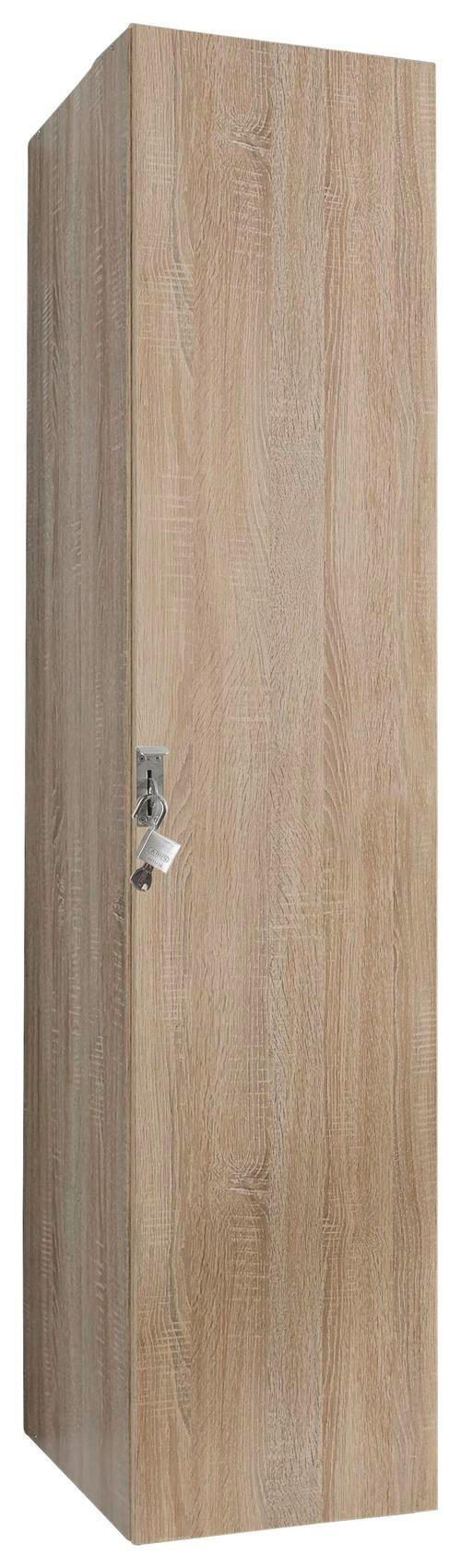MEHRZWECKSCHRANK 45/185/54 cm in Eichefarben - Eichefarben, Basics, Holzwerkstoff (45/185/54cm) - Xora
