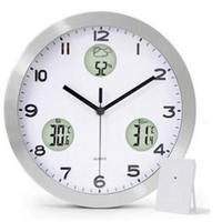 WANDUHR Weiß  - Weiß, Basics, Metall (30cm)