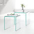 SADA STOLŮ, průhledné - průhledné, Design, sklo (42/36/42/36/42/39cm) SADA STOLŮ, průhledné - průhledné, Design, sklo (42/36/42/36/42/39cm)