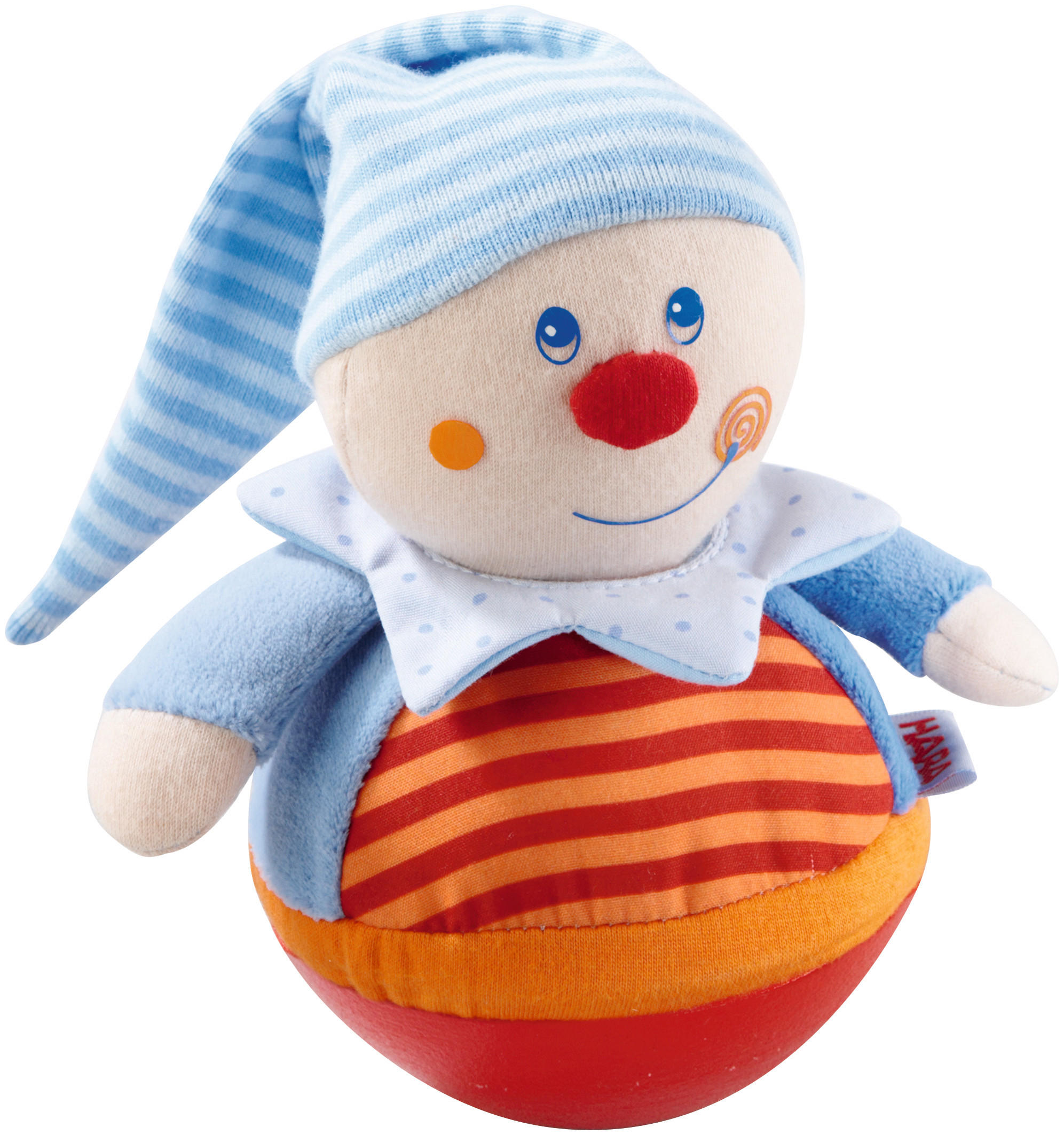 STEHAUFFIGUR - Blau/Rot, Basics, Kunststoff/Textil (15cm) - Haba