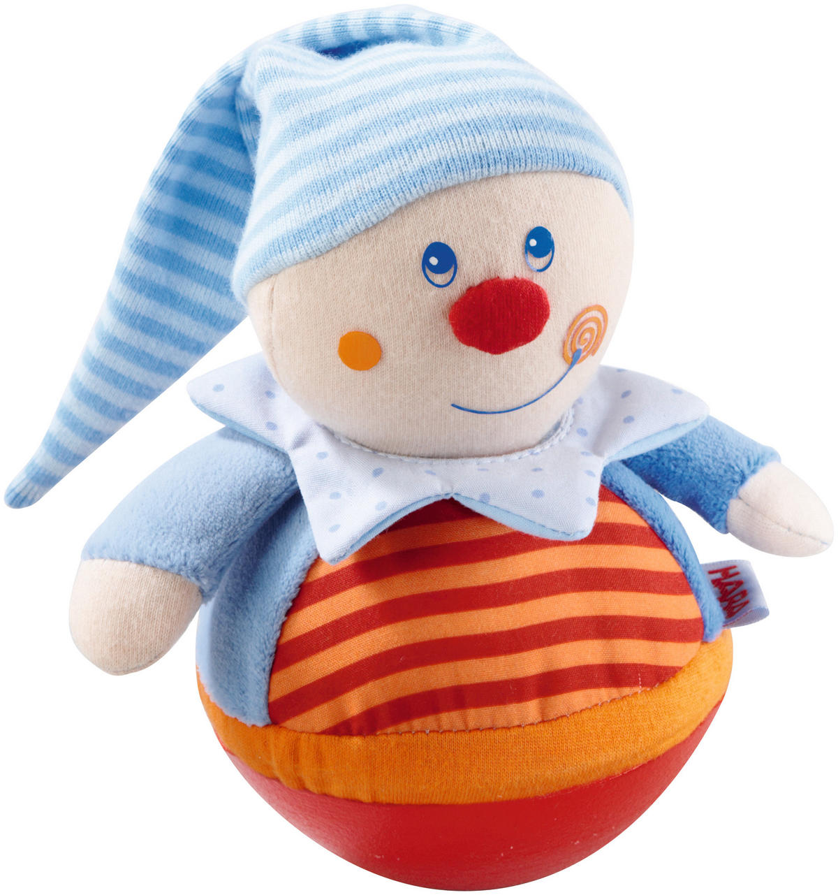 STEHAUFFIGUR - Blau/Rot, Basics, Kunststoff/Textil (15cm) - Haba