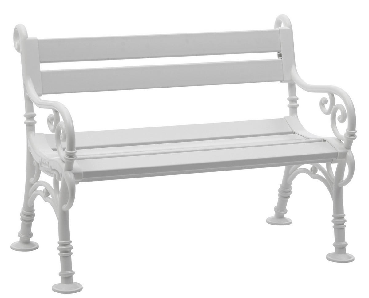 GARTENBANK 115/85/60 cm   - Weiß, Basics, Kunststoff (115/85/60cm) - Modante