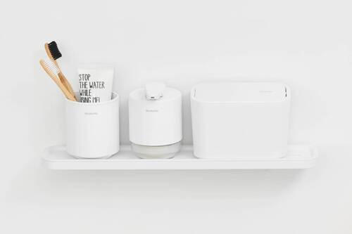 BADEZIMMERREGAL 42.1/4.4/8.6 cm - Weiß, Basics, Metall (42.1/4.4/8.6cm) - Brabantia