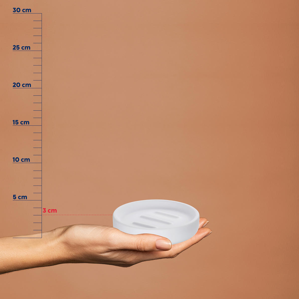 SEIFENSCHALE Keramik  - Weiß, Basics, Keramik (11,5/3cm) - Kela