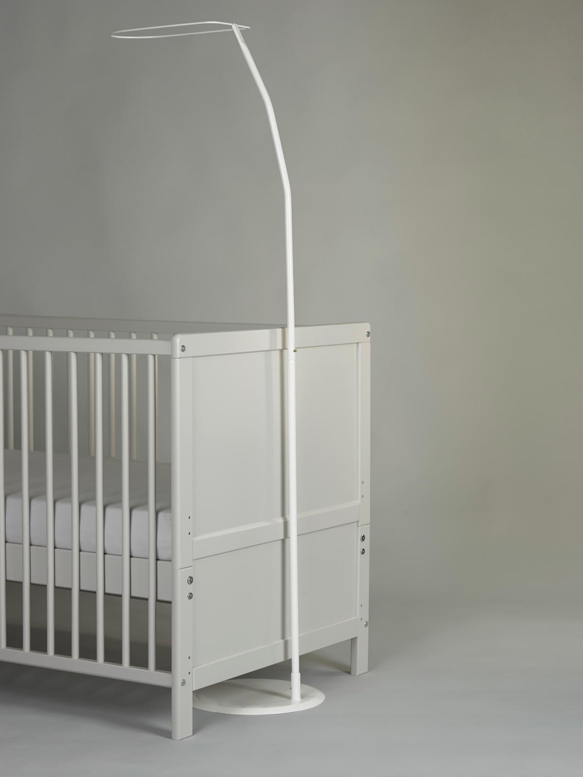 SCHLEIERSTANGE  - Weiß, Basics, Metall (165cm) - Alvi