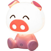 DĚTSKÁ STOLNÍ LAMPA - růžová/pink, Design, umělá hmota (19/19/14cm)
