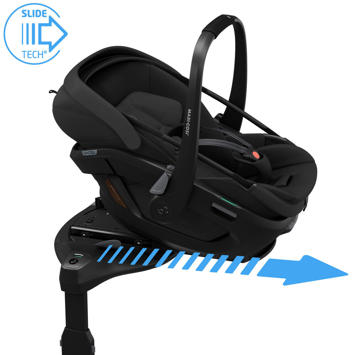 BABYSCHALE Coral Slide Pro  - Schwarz, Basics, Kunststoff/Textil (44/44,6/76cm) - Maxi-Cosi