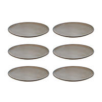 TELLERSET RAW 6-teilig  - Braun, Basics, Keramik (23cm) - Aida