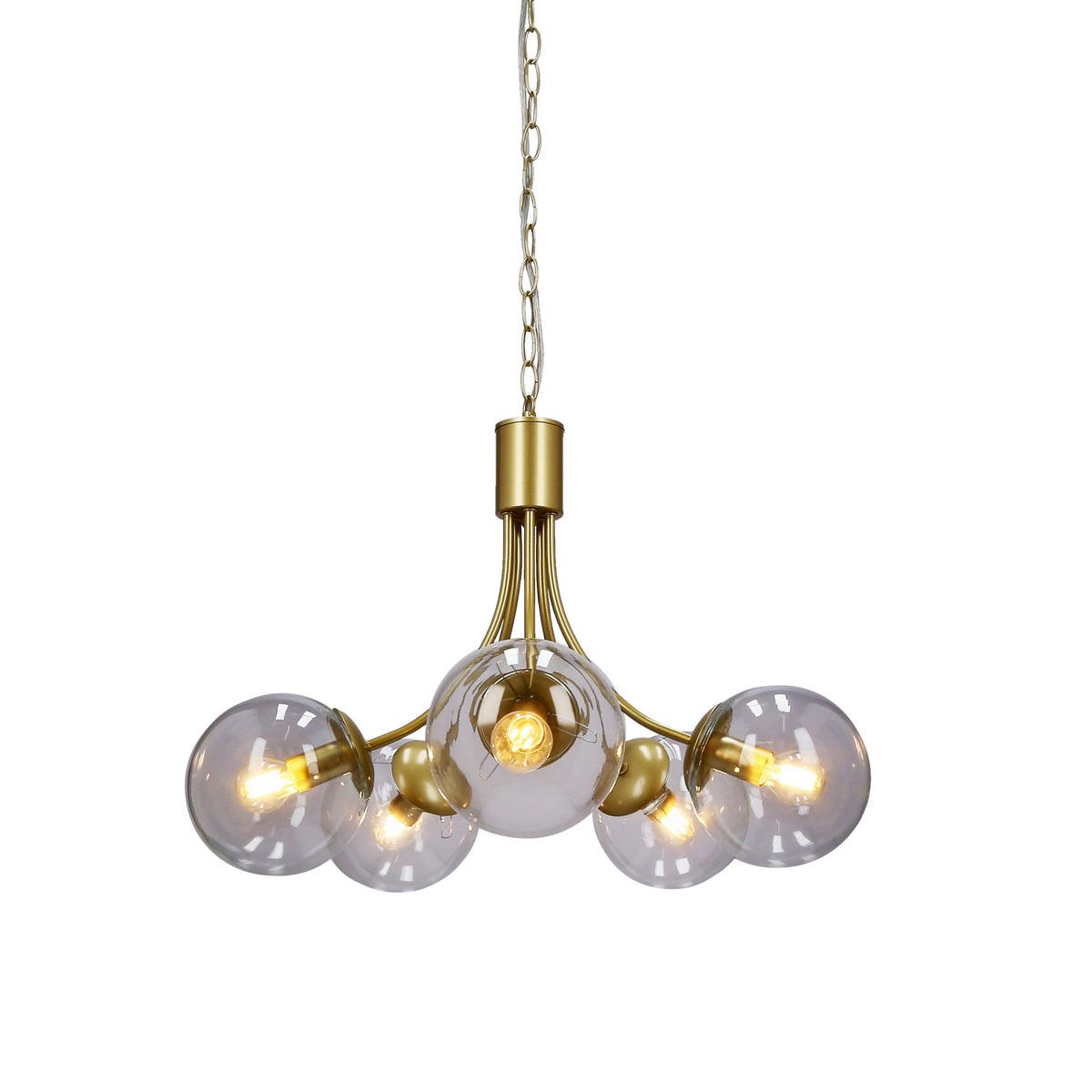 HÄNGLAMPA 60/60/120 cm  - mässingsfärgad, Klassisk, metall (60/60/120cm)