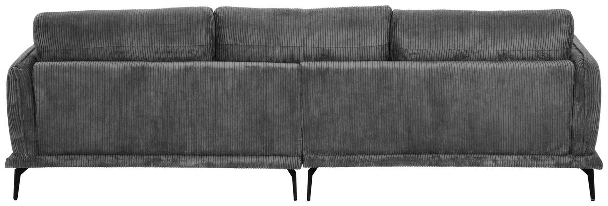 HÁROMÜLÉSES KANAPÉ textil szürke  - fekete/szürke, Design, textil/fém (260/81/89cm) - Livetastic