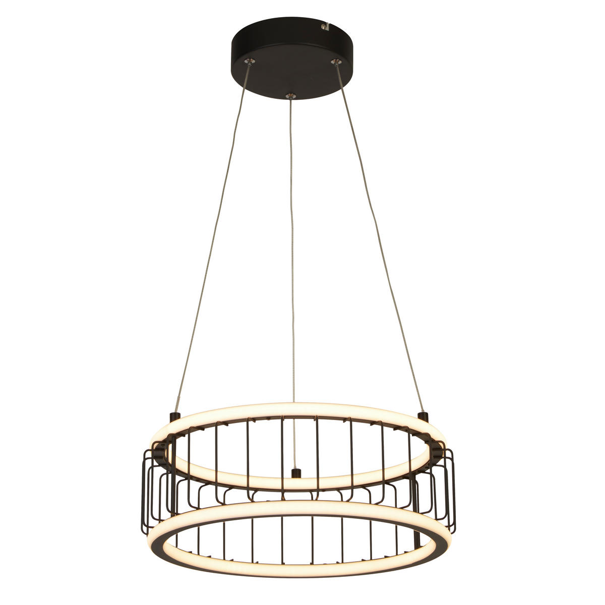 LED SVJETILJKA VISEĆA  38/150 cm      Circolo  - crna, Design, metal/plastika (38/150cm)