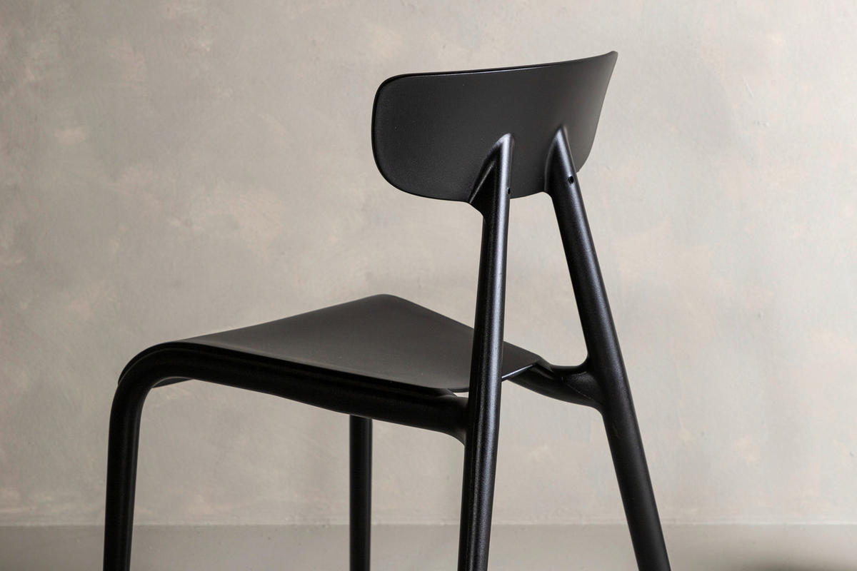 STOLSET slät  - svart, Design, plast (49/79.5/54cm) - Livetastic