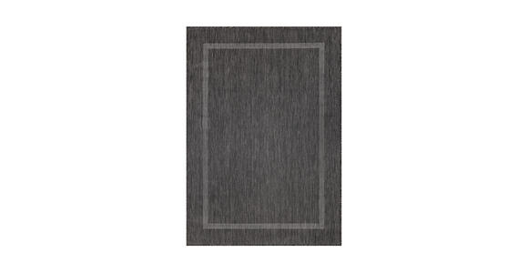 FLACHWEBETEPPICH 60/100 cm Relax Schwarz  - Schwarz, Basics, Textil (60/100cm) - Novel