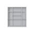 DREHTÜRENSCHRANK 4-türig Weiß - Alufarben/Weiß, KONVENTIONELL, Holzwerkstoff/Kunststoff (200/216/58cm) - Hom`in DREHTÜRENSCHRANK 4-türig Weiß - Alufarben/Weiß, KONVENTIONELL, Holzwerkstoff/Kunststoff (200/216/58cm) - Hom`in