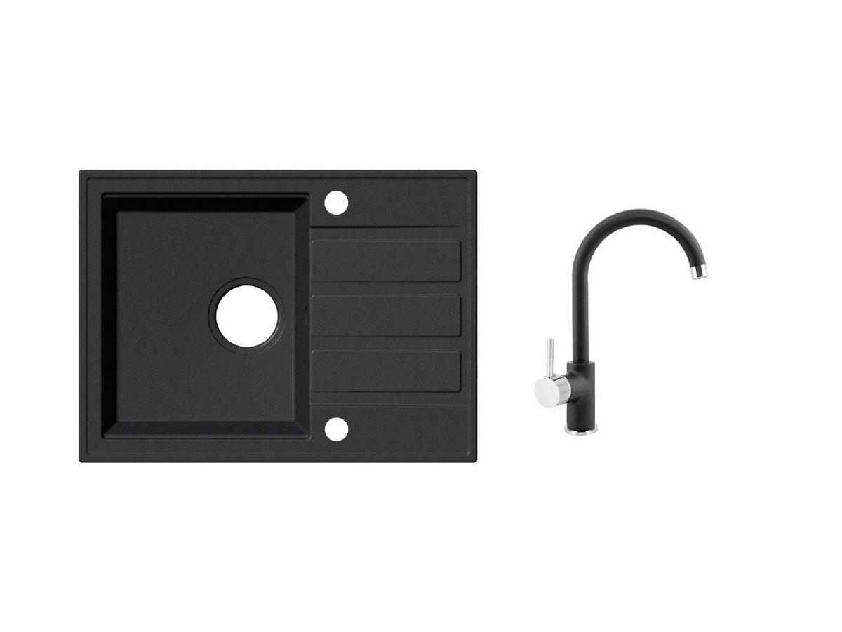 SET SUDOPERA I SLAVINE   66/44/20 cm         - crna, Basics, kamen (66/44/20cm)