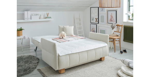SCHLAFSOFA  in Webstoff Beige  - Beige/Naturfarben, MODERN, Holz/Textil (145/92/102cm) - Novel
