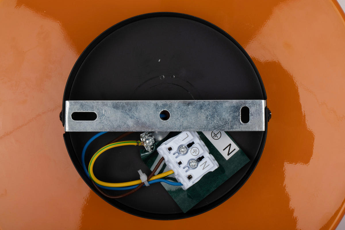 DECKENLEUCHTE 25/13 cm   - Orange, Design, Glas/Metall (25/13cm) - Collet's Monde