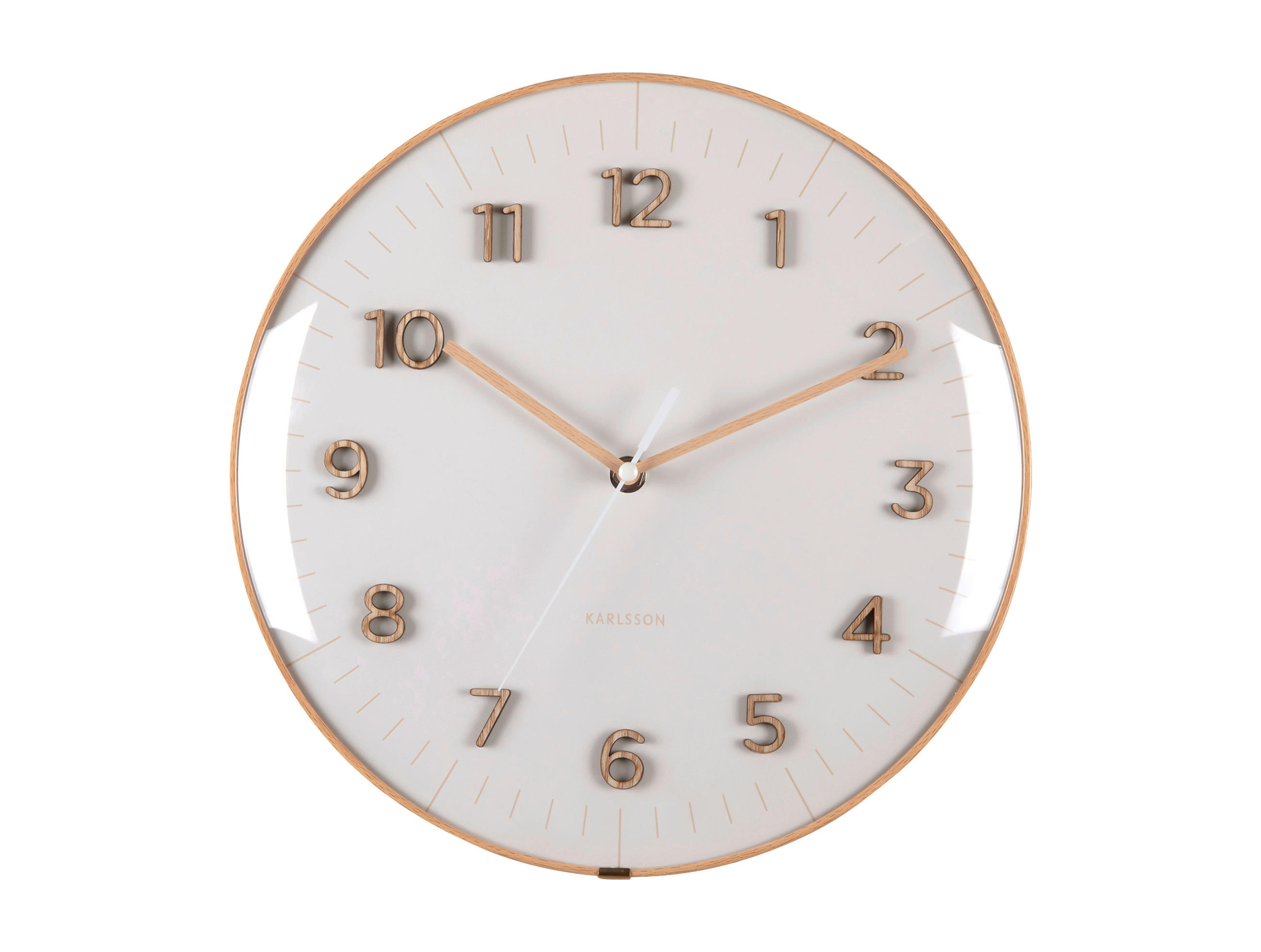WANDUHR Esencia Grau  - Grau, Basics, Kunststoff (30cm) - Karlsson