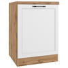 BÄNKSKÅP 60/86/60 cm  i vit, ek Wotan  - vit/ek Wotan, Lifestyle, metall/trämaterial (60/86/60cm) - Held