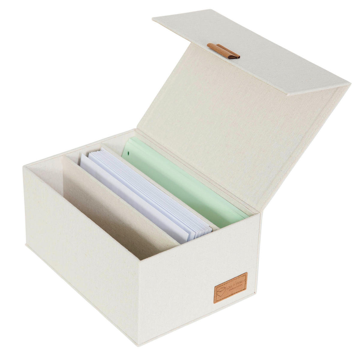 ORGANIZER  - Beige, Basics, Karton/Textil (28/18/12cm) - Store It