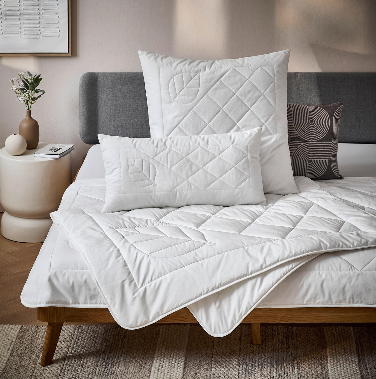 LETNÍ PŘIKRÝVKA, 135/200 cm, polyester, lyocell - bílá, Konvenční, textil (135/200cm) - Sleeptex