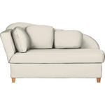 LIEGE  in Chenille, Flachgewebe Creme  - Creme, LIFESTYLE, Holz/Textil (85/97/180cm) - Novel