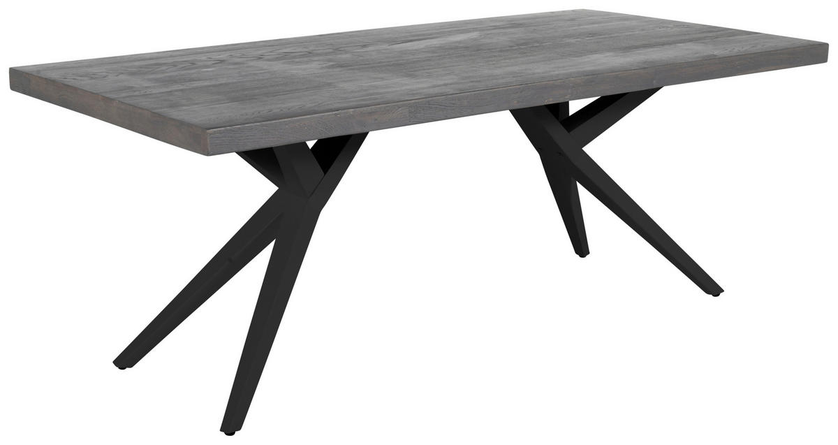 TISCHPLATTE Eiche Dunkelgrau, Eiche dunkel  - Eiche dunkel/Dunkelgrau, Design, Holz (180/90/5cm) - Landscape