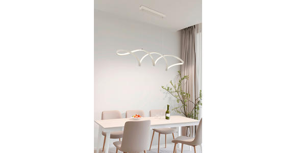 LED-HÄNGELEUCHTE Brownsville 100/22/120 cm  - Sandfarben, Design, Kunststoff/Metall (100/22/120cm) - Novel