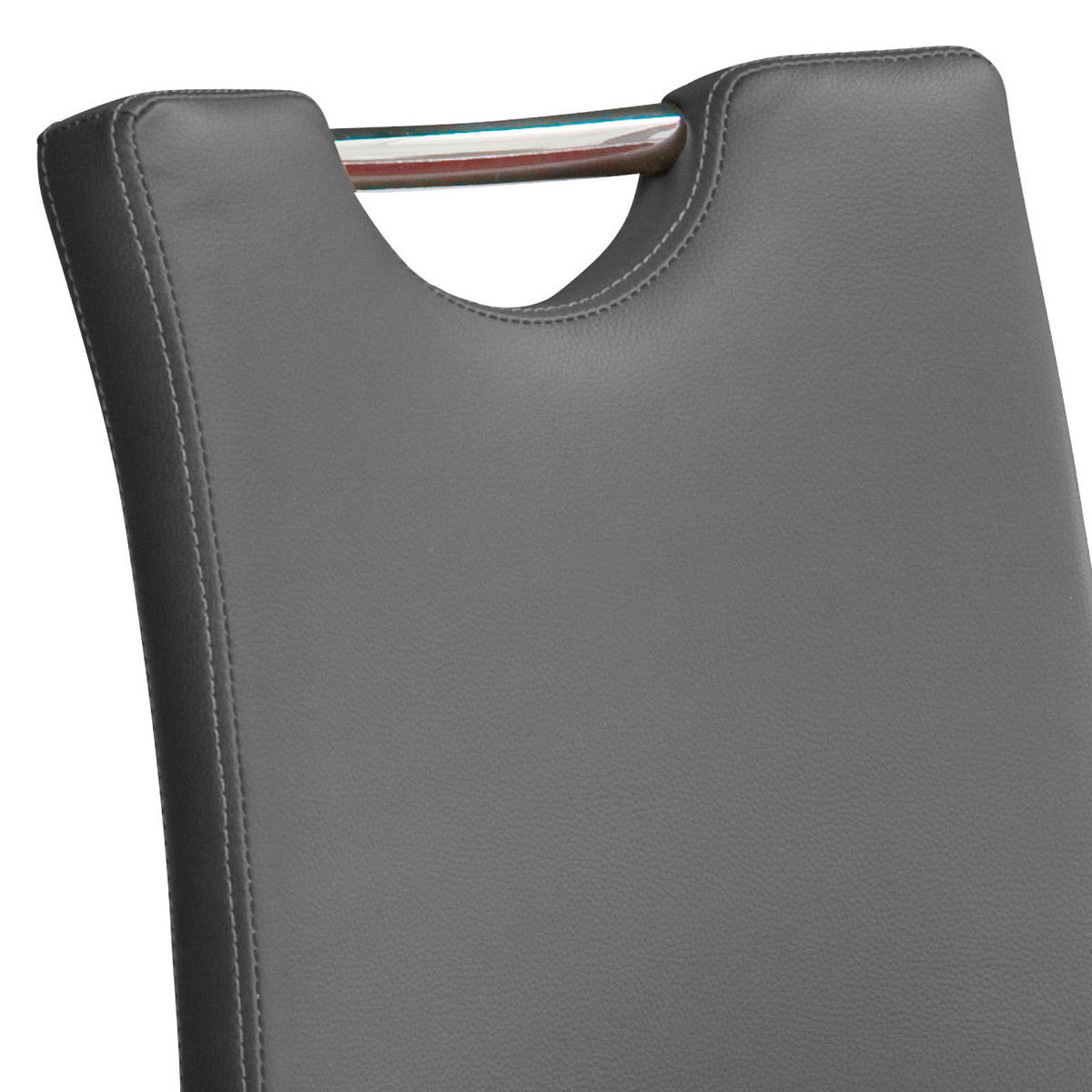 BARHOCKER in Metall, Textil Schwarz, Edelstahlfarben  - Edelstahlfarben/Schwarz, Design, Textil/Metall (42/91-116/50cm) - Livetastic