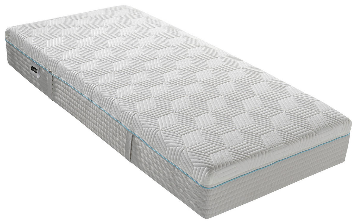 GELSCHAUMMATRATZE 90/200 cm Höhe ca. 26 cm 7 -Zonen - Weiß, Basics, Textil (90/200cm) - Dieter Knoll