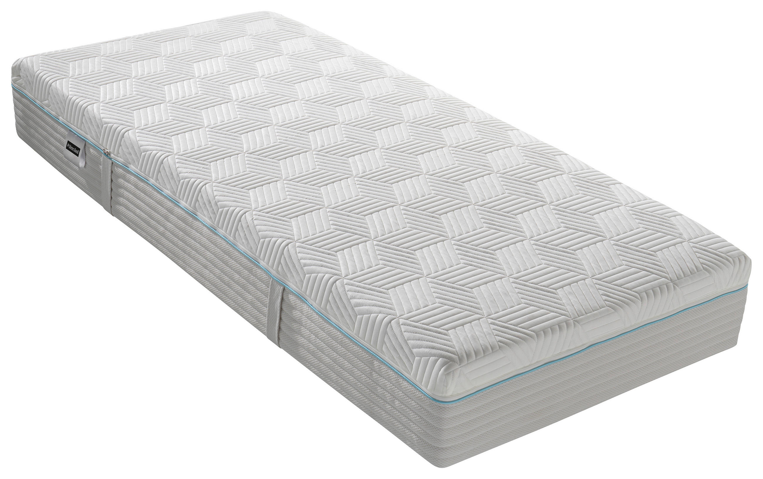 Thumbnail - Dieter Knoll Gelschaummatratze, Weiß, Textil, H3, rechteckig, 80x190 cm, Austria Gütezeichen, Made in Austria, Oeko-Tex®...