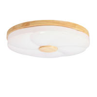 LED SVJETILJKA STROPNA Fiorino  - bijela/boje hrasta, Natur, metal/plastika (39/39/7.5cm)