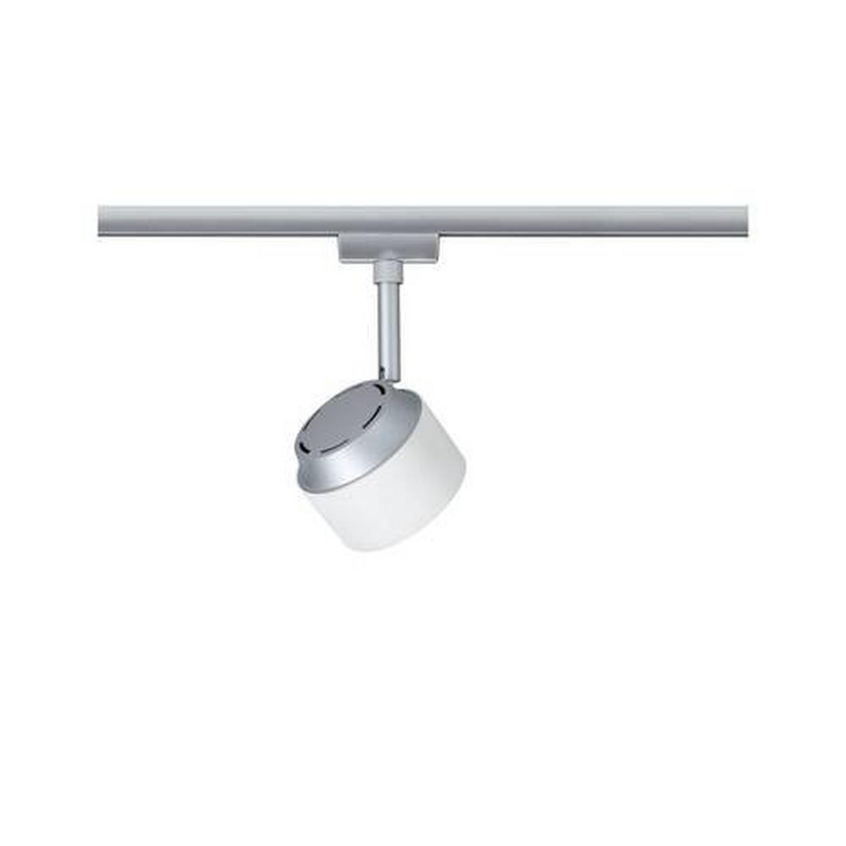 SCHIENENSYSTEM-STRAHLER URail 8,6/19,7 cm   - Chromfarben/Weiß, Basics, Kunststoff/Metall (8,6/19,7cm) - Paulmann