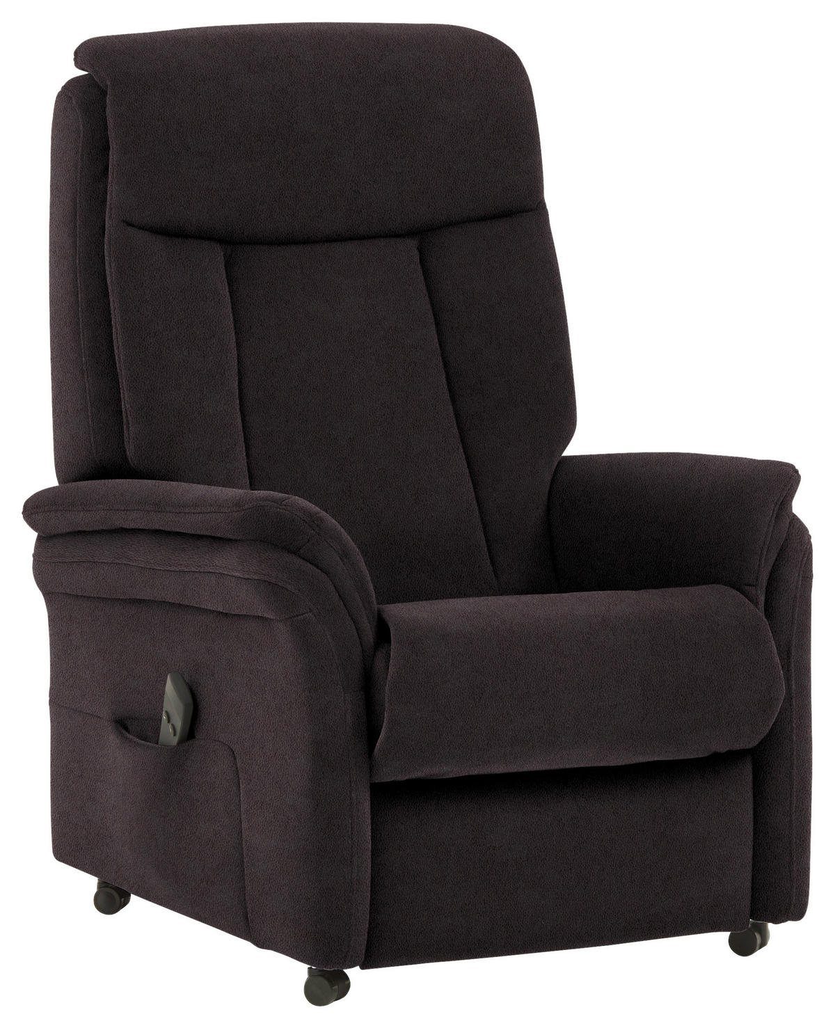 FERNSEHSESSEL in Mikrofaser Dunkelbraun  - Dunkelbraun, KONVENTIONELL, Kunststoff/Textil (74/107/84cm) - Valdera