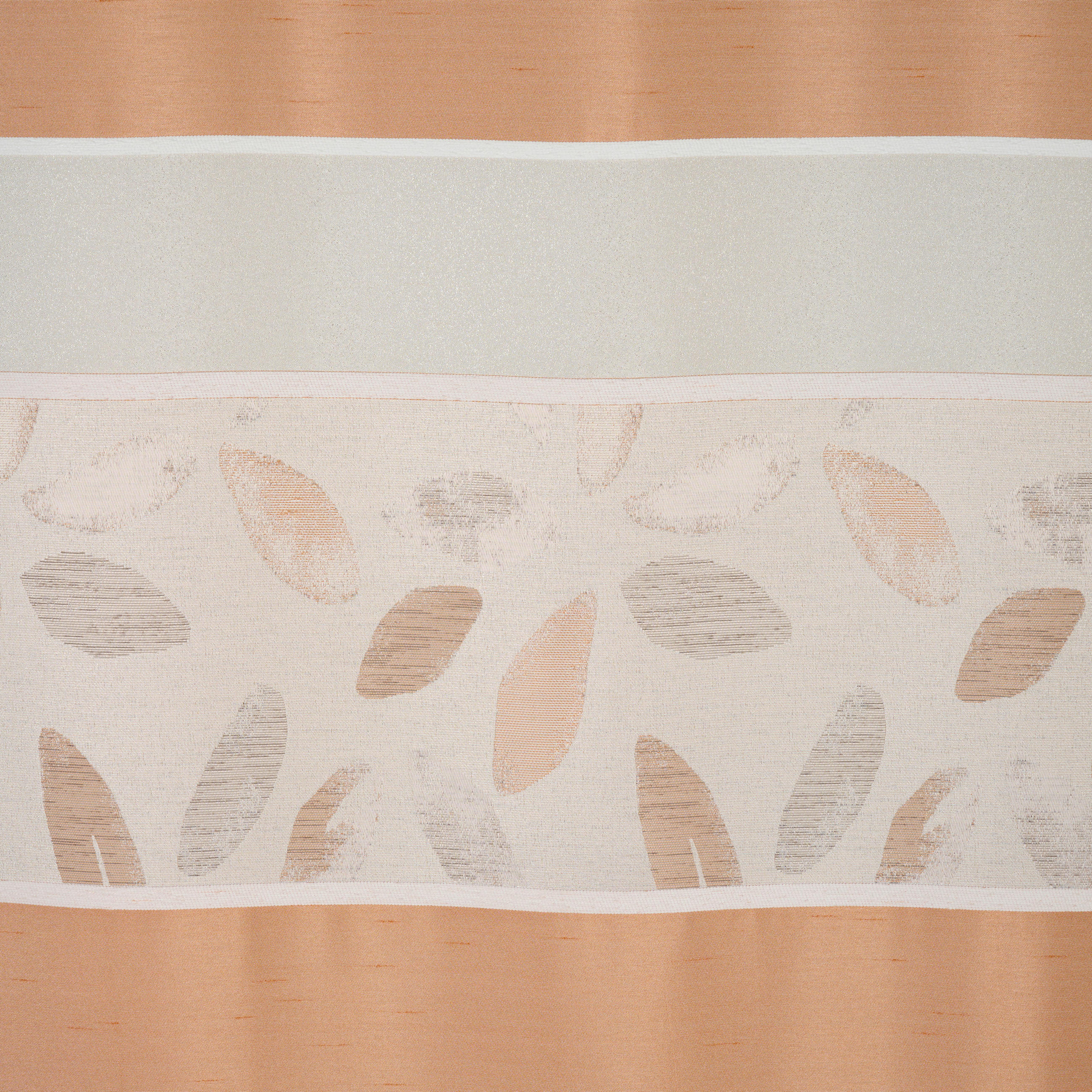 VORHANGSTOFF per lfm halbtransparent  - Orange, KONVENTIONELL, Textil (140cm) - Esposa