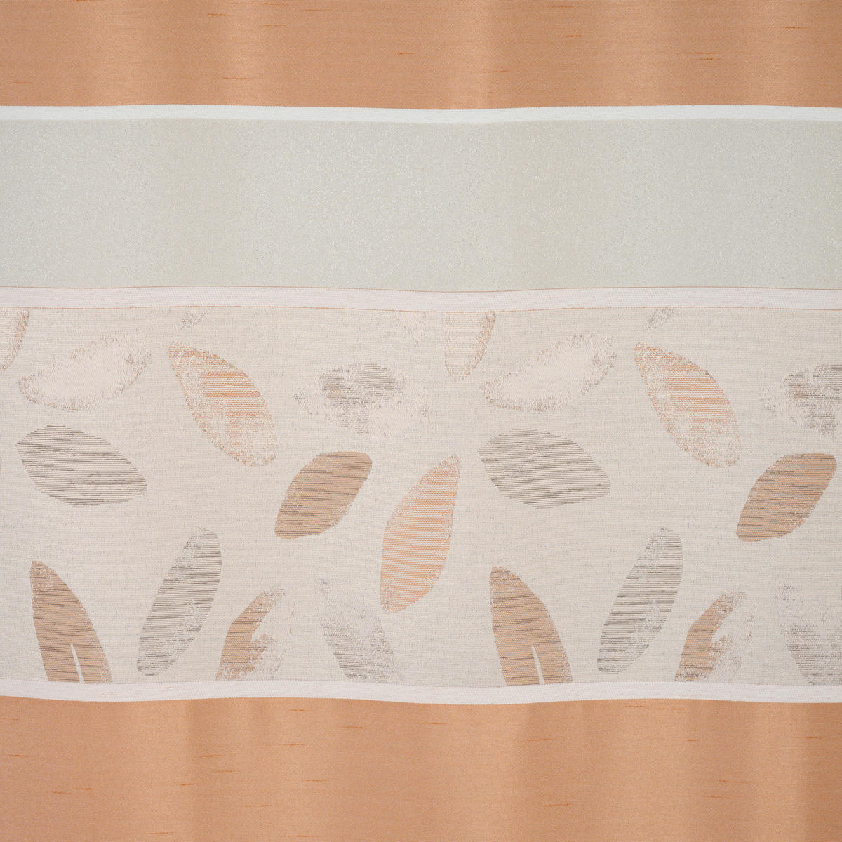 VORHANGSTOFF per lfm halbtransparent  - Orange, KONVENTIONELL, Textil (140cm) - Esposa