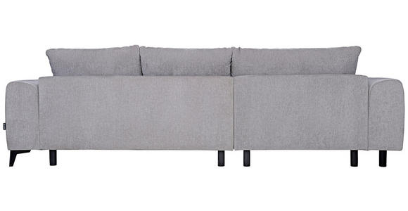 ECKSOFA  in Chenille Hellgrau  222/279 cm  - Hellgrau/Schwarz, KONVENTIONELL, Kunststoff/Textil (222/279cm) - Hom`in