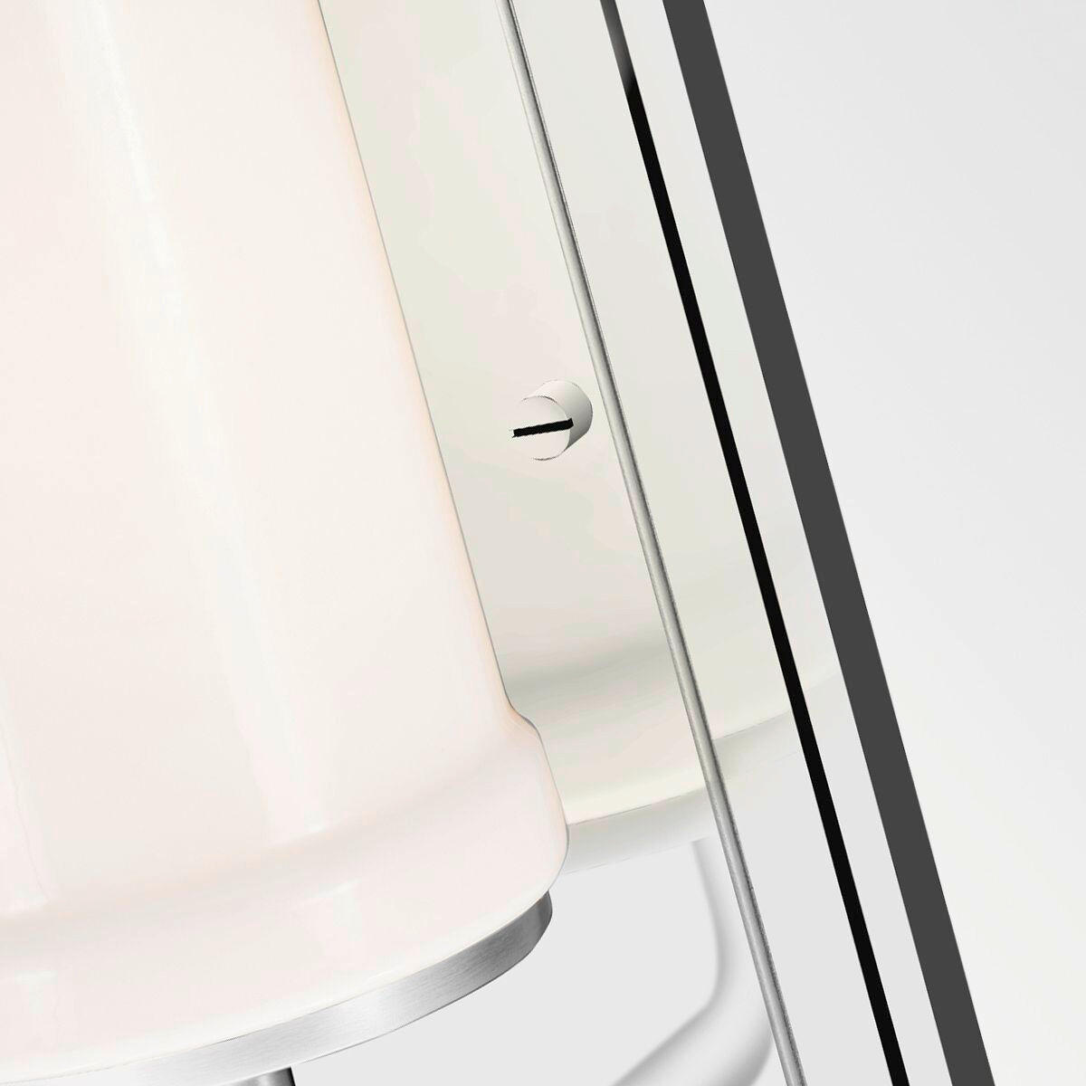 WANDLEUCHTE Kichler 30,5/12,7/15,9 cm  - Chromfarben, KONVENTIONELL, Glas/Metall (30,5/12,7/15,9cm) - Elstead Lighting