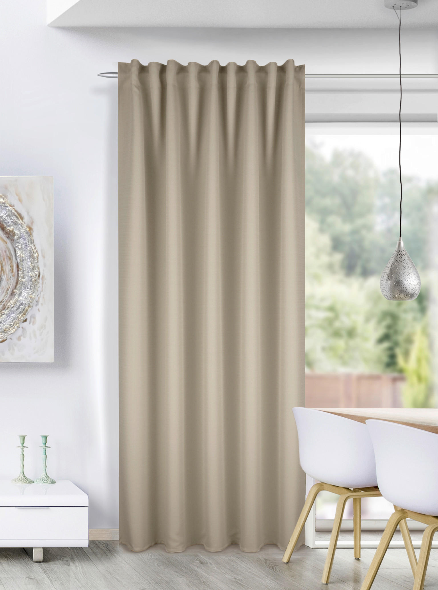 FERTIGVORHANG  blickdicht  135/245 cm   - Silberfarben, Basics, Textil (135/245cm)