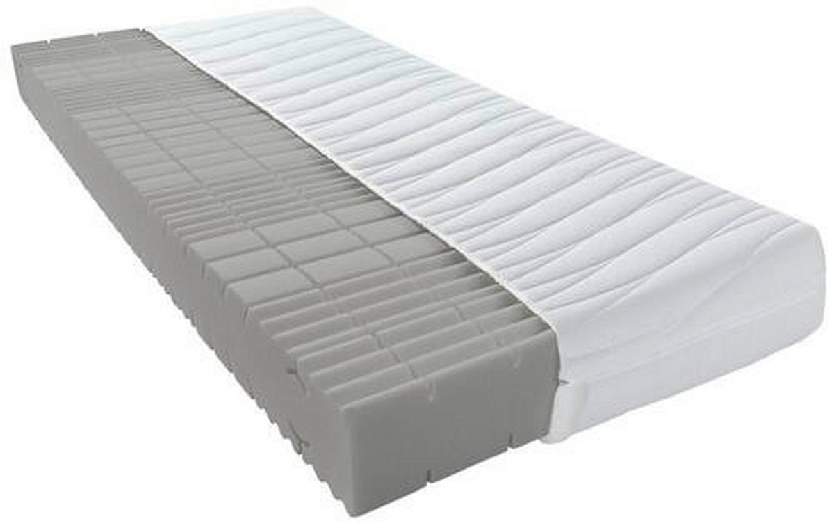 KOMFORTSCHAUMMATRATZE 100/220 cm Höhe ca. 18 cm  - Weiß, Basics, Textil (100/220cm) - Sleeptex