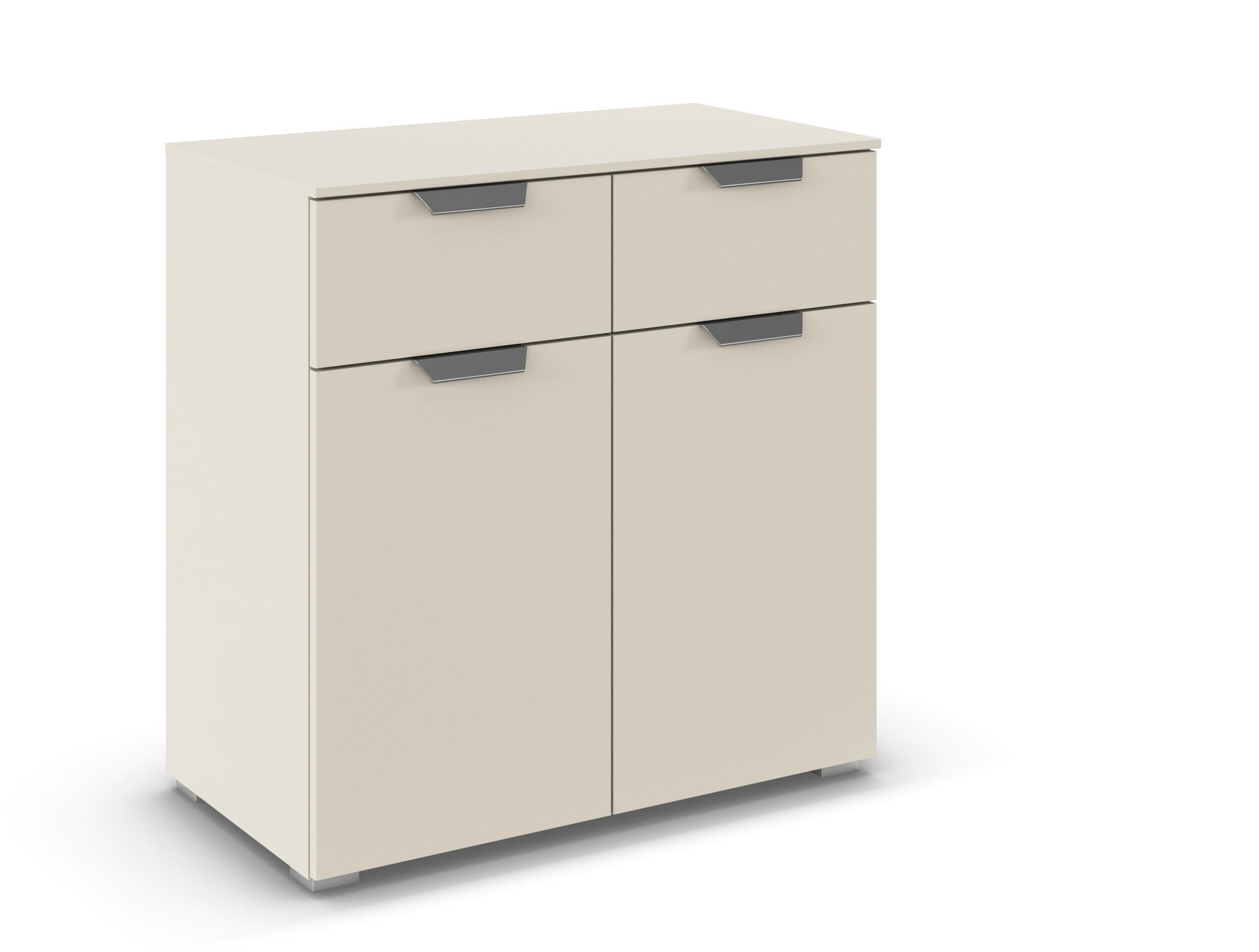 KOMMODE in 80/81/42 cm - Chromfarben/Champagner, Design, Holzwerkstoff/Metall (80/81/42cm) - Carryhome