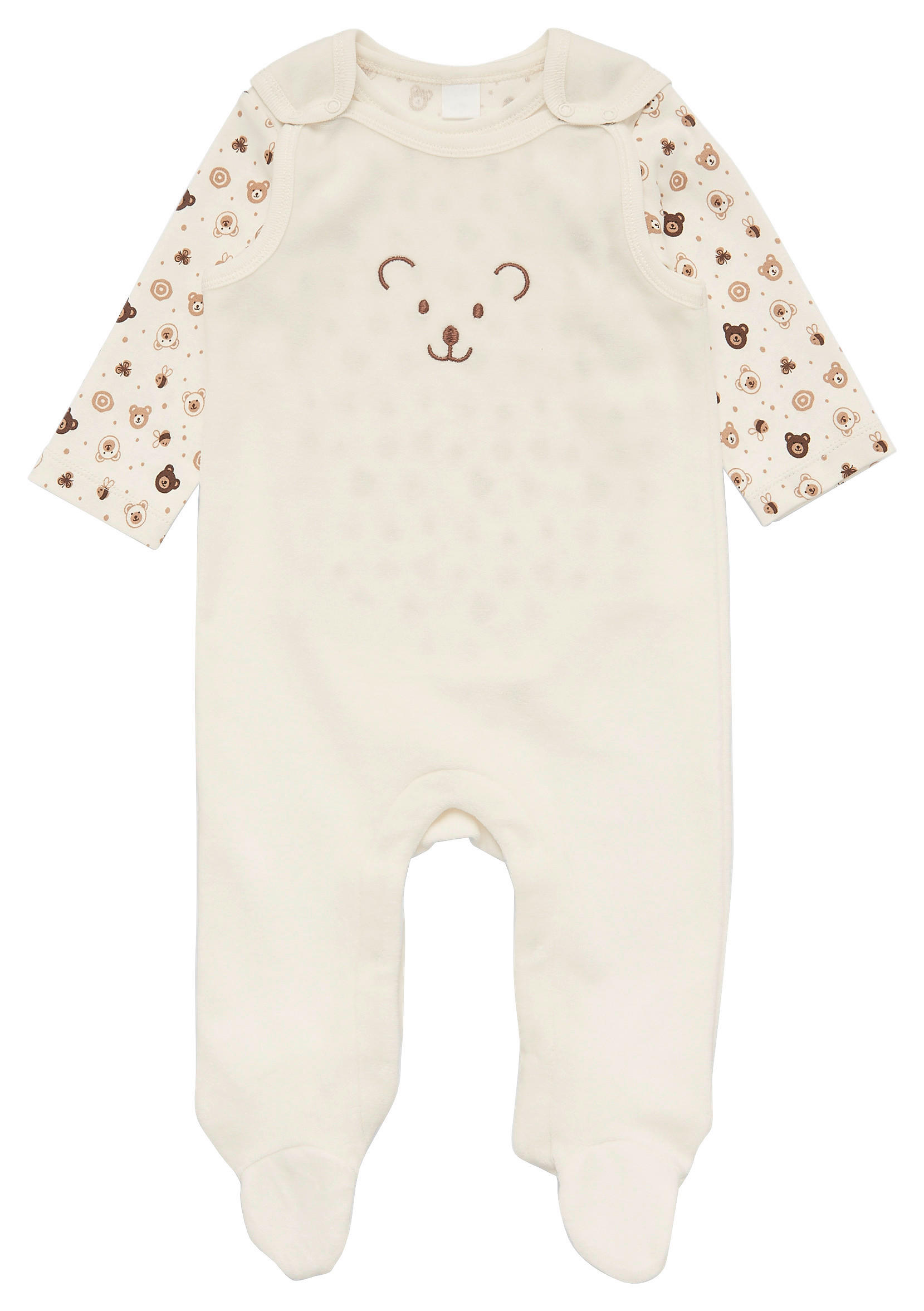 BABYBEKLEIDUNGSSET NOS Lutz Kapseln 2-teilig  - Creme, Basics, Textil (50/56null) - Patinio