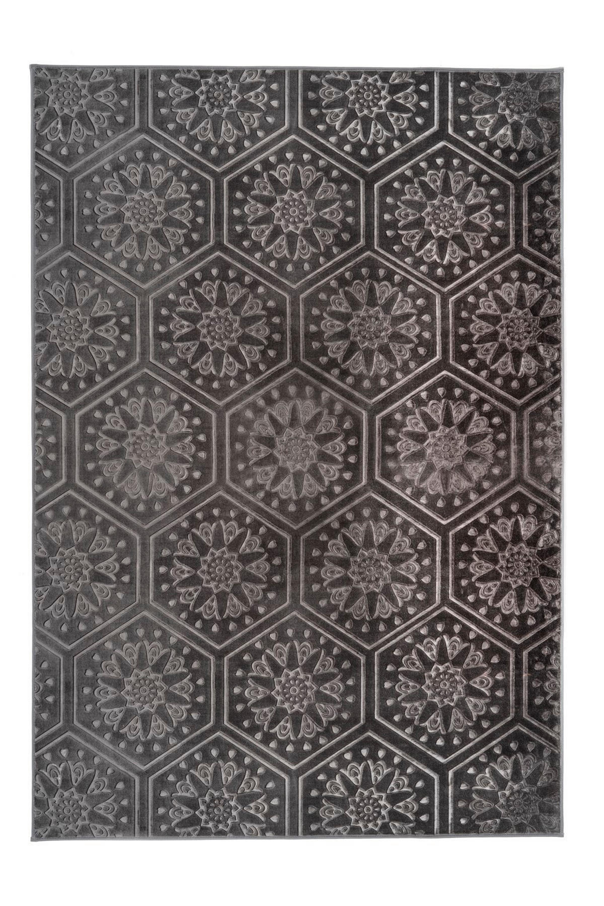 FLACHWEBETEPPICH 200/290 cm Monroe 225 Anthrazit Anthrazit  - Anthrazit, KONVENTIONELL, Kunststoff/Textil (200/290cm)