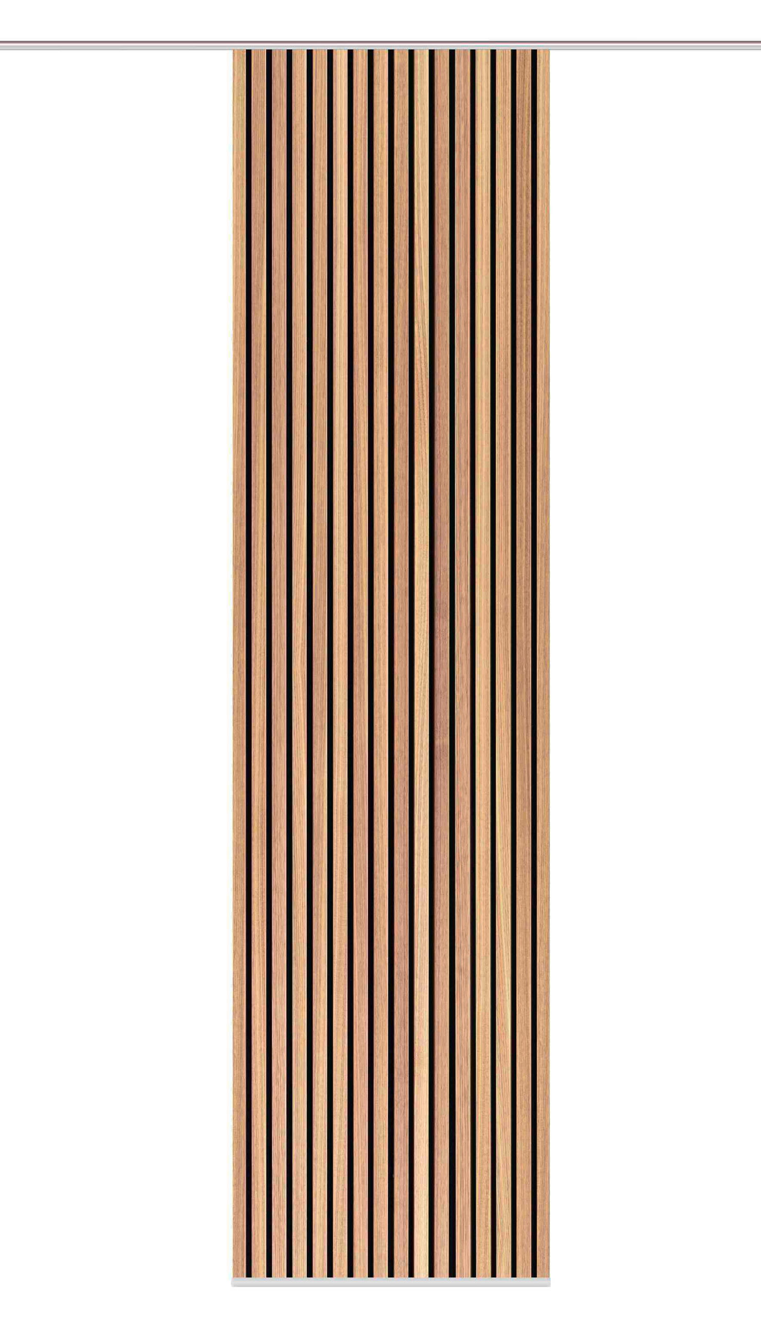 FLÄCHENVORHANG   blickdicht  60/245 cm   - Braun, Trend, Textil (60/245cm)