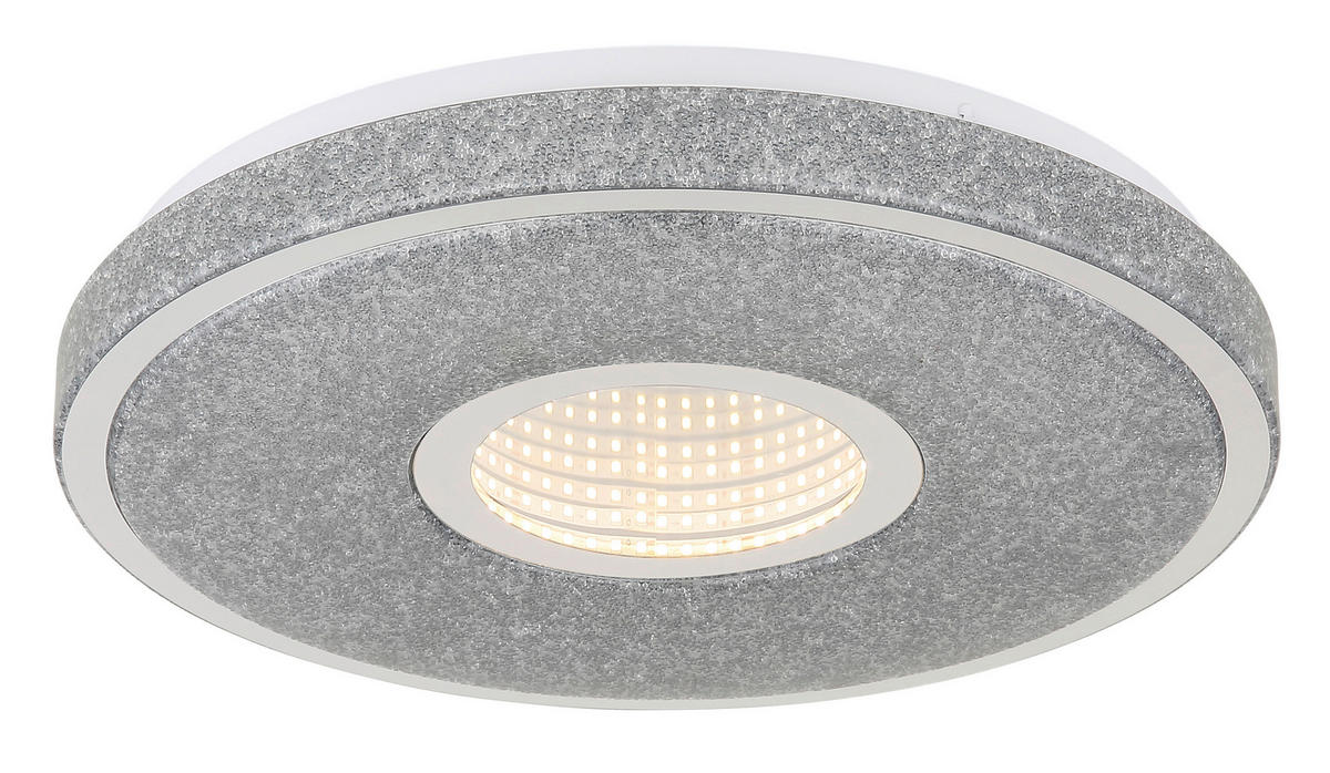 LED-TAKLAMPA ASTANIA 38/6,5 cm  - klar/vit, Basics, metall/plast (38/6,5cm) - Globo